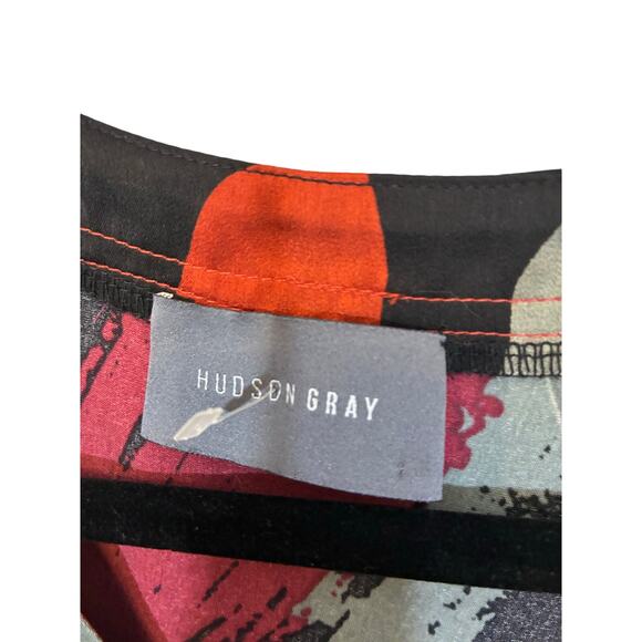 Hudson Gray Art Deco Teacher Career Contemporary M Long Sleeve Blouse Novelty - Picture 2 of 5